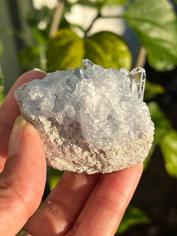 BLUE CELESTITE - CLUSTER - ROUGH