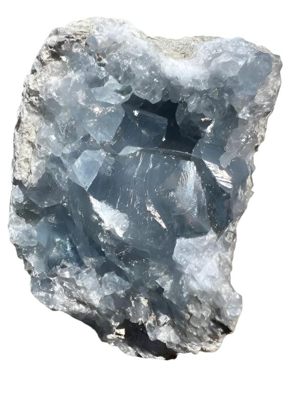 BLUE CELESTITE - CLUSTER - ROUGH