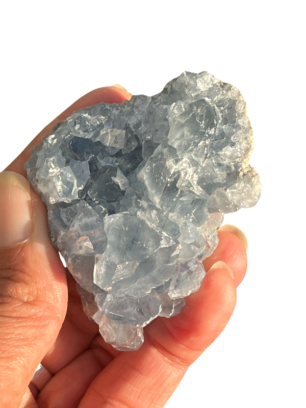 BLUE CELESTITE - CLUSTER - ROUGH