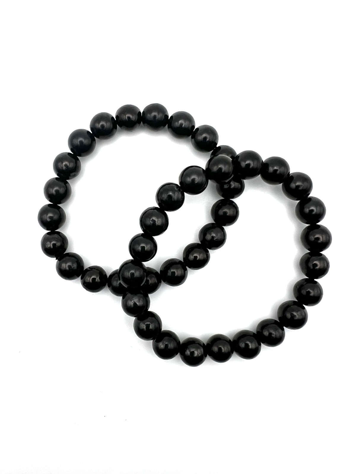 SHUNGITE - BEADED BRACELET