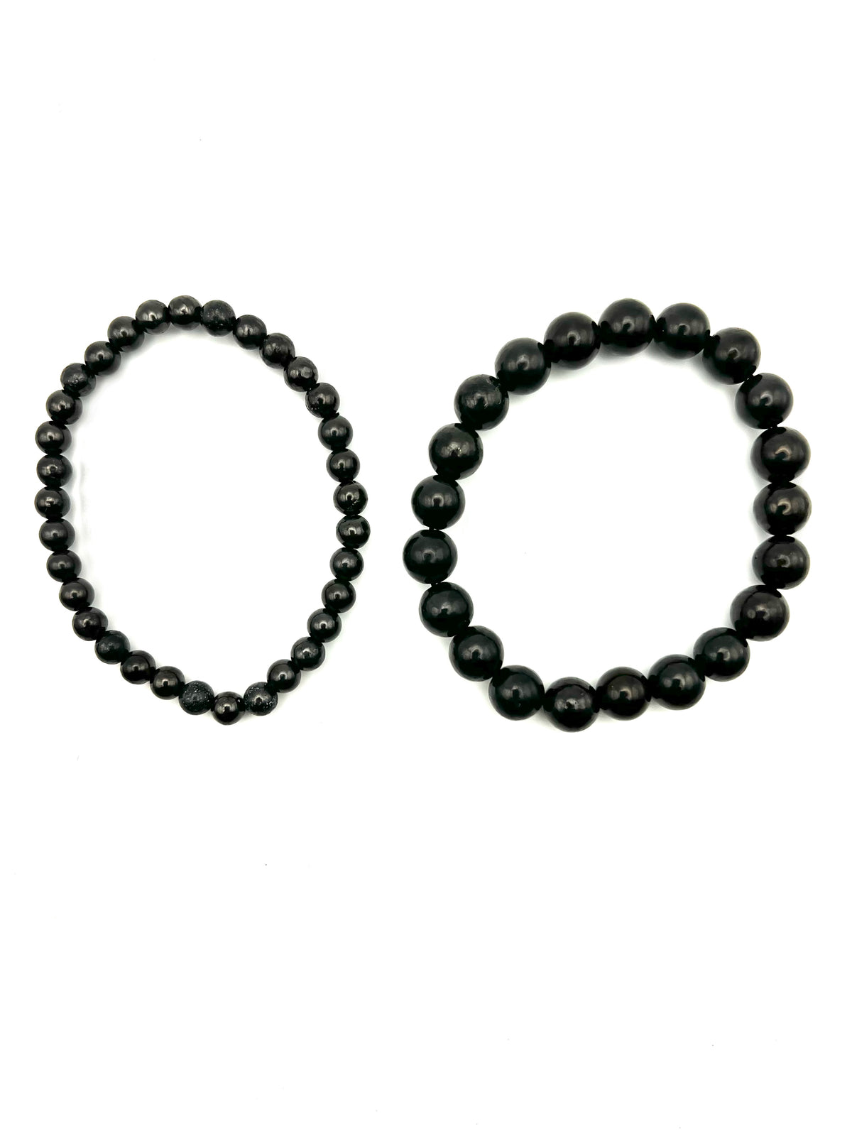 SHUNGITE - BEADED BRACELET