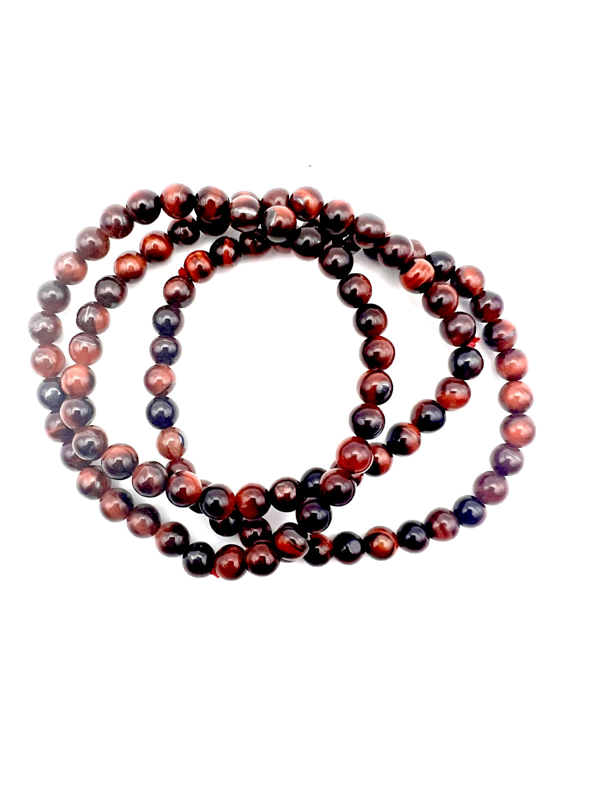 RED TIGER EYE - BEADED BRACELET