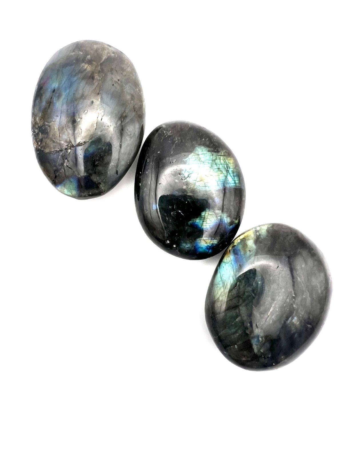 INTENTION SETTING LABRADORITE PALM STONES