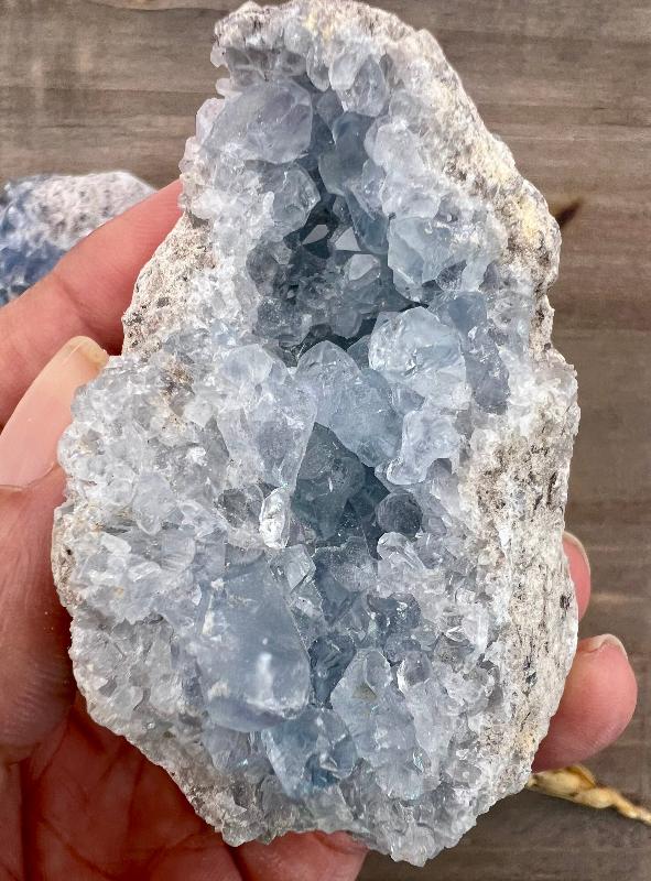 BLUE CELESTITE - CLUSTER - ROUGH