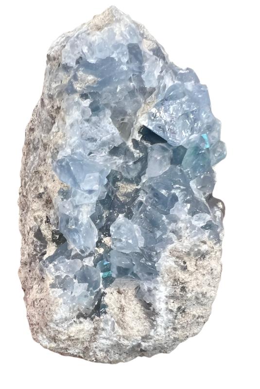 BLUE CELESTITE - CLUSTER - ROUGH