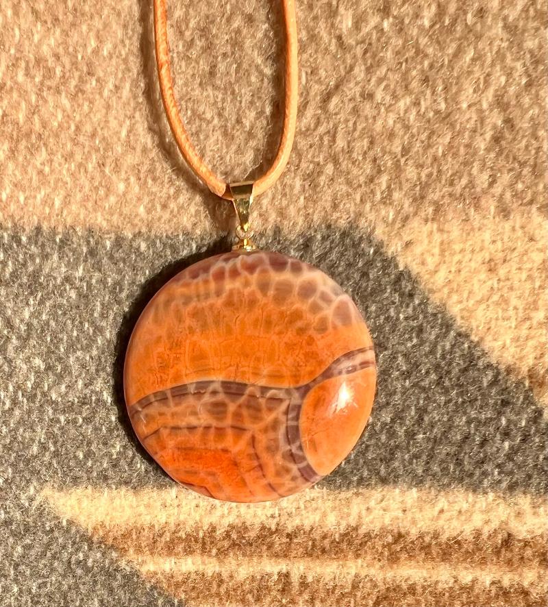 FIRE AGATE - NECKLACE