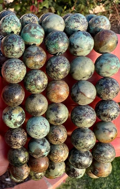 AFRICAN TURQUOISE - BEADED BRACELET