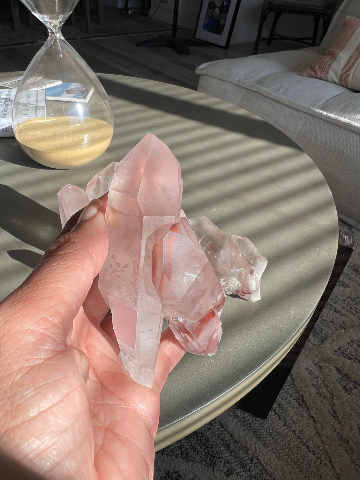 RARE PINK LEMURIAN CRYSTAL