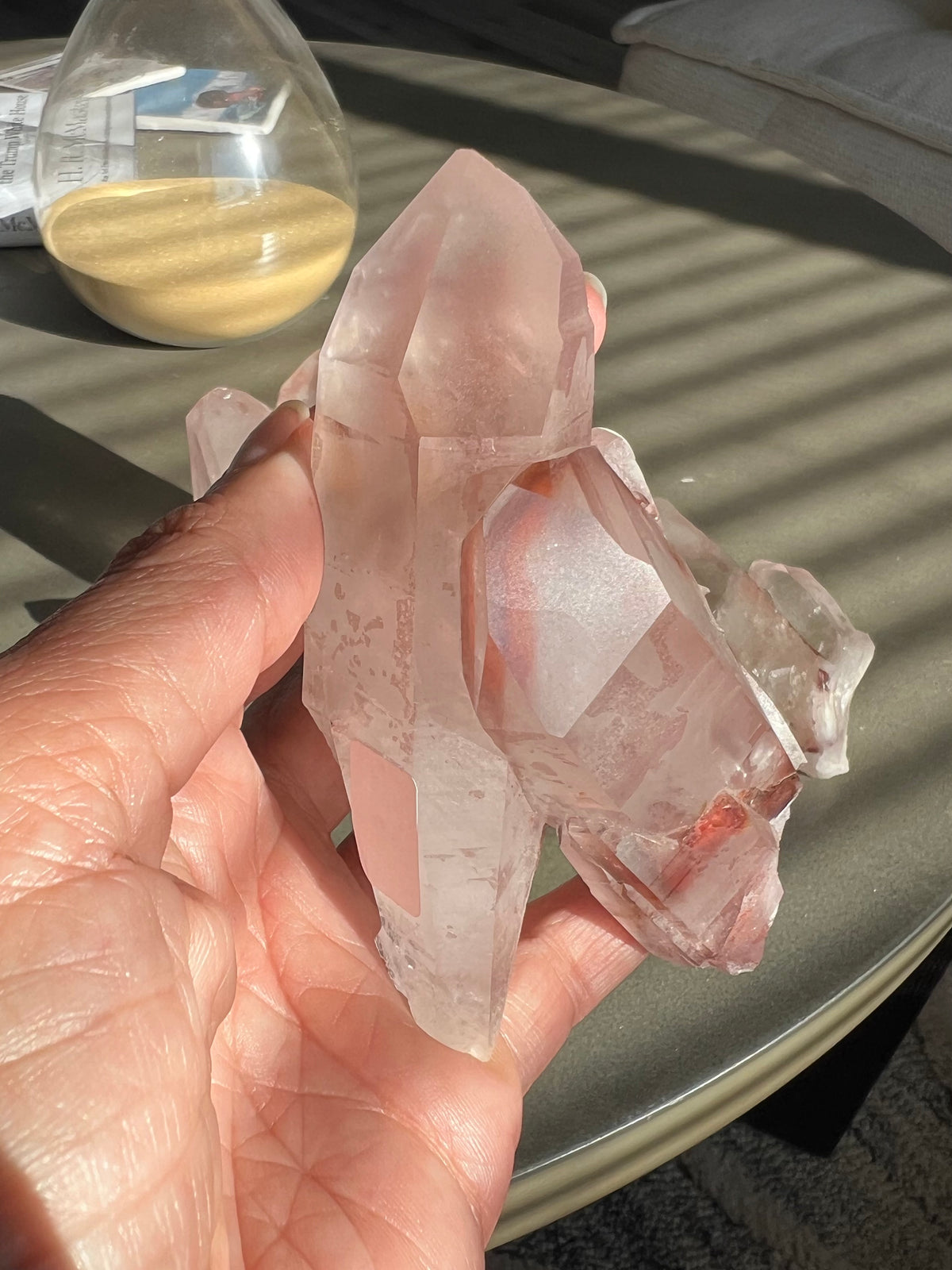 RARE PINK LEMURIAN CRYSTAL