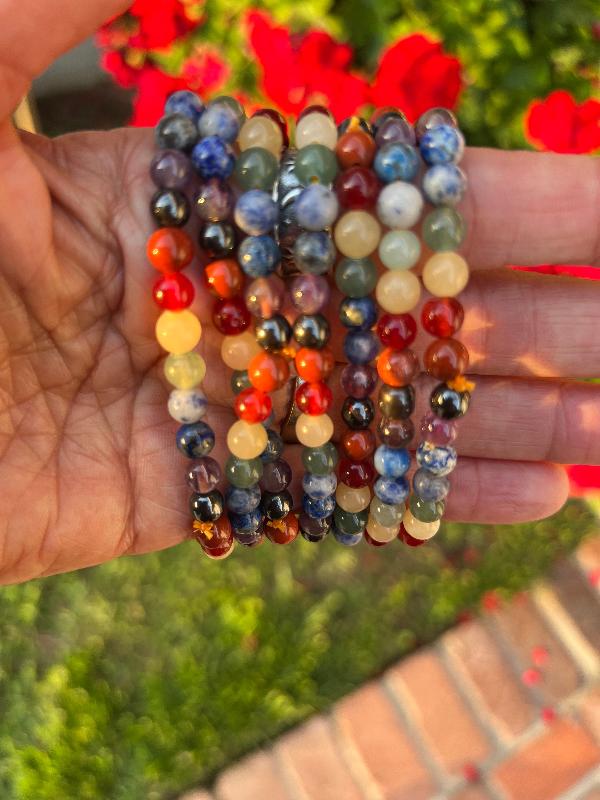 CHAKRA CRYSTAL- BEADED BRACELET