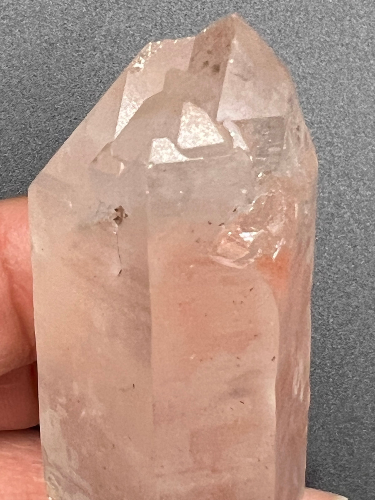 RARE PINK LEMURIAN CRYSTAL - TWINS