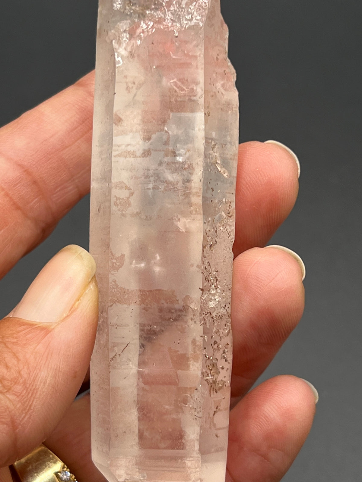 RARE PINK LEMURIAN CRYSTAL - TWINS