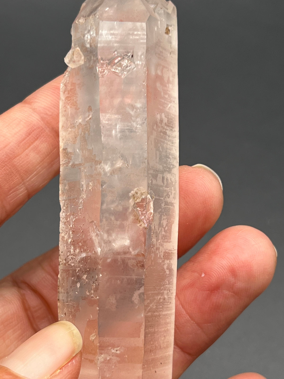 RARE PINK LEMURIAN CRYSTAL - TWINS