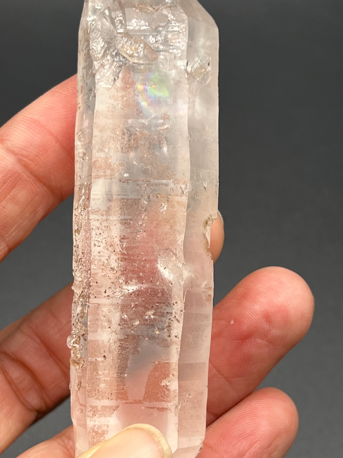 RARE PINK LEMURIAN CRYSTAL - TWINS